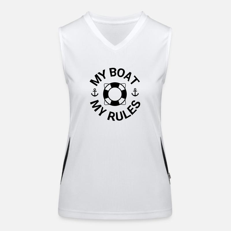 Boot Funktionelles Kontrast-Tank Top für Frauen