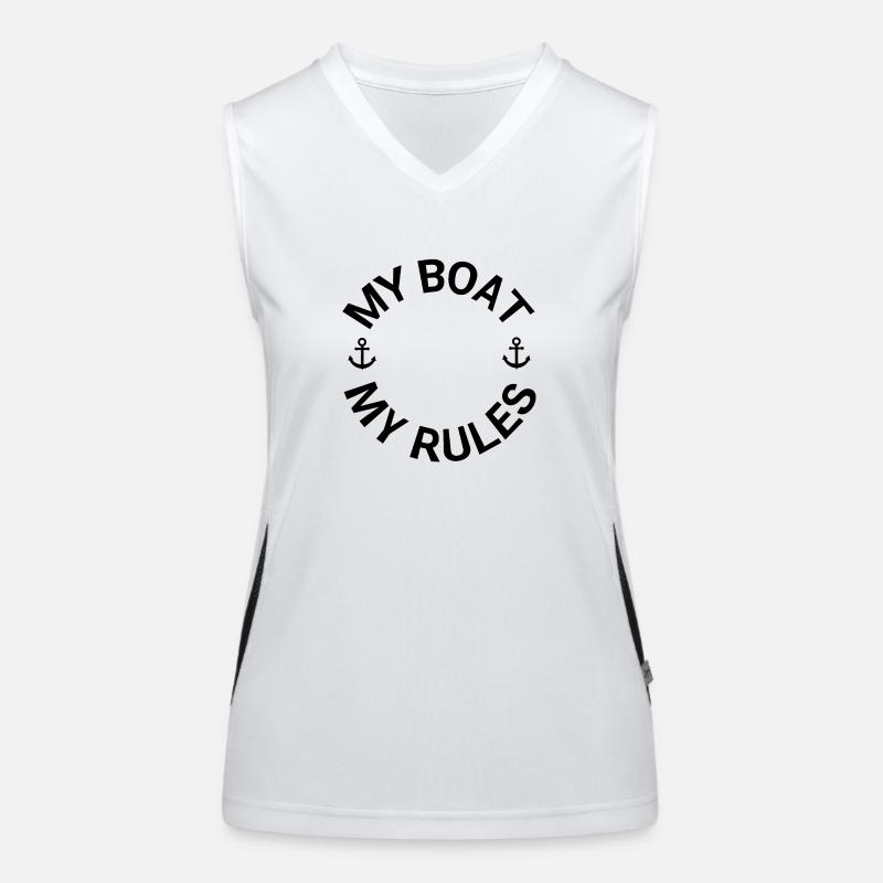 Boot Funktionelles Kontrast-Tank Top für Frauen