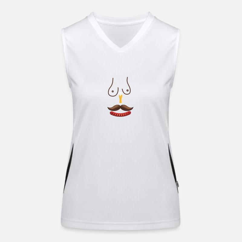 Der Wurstbiermann Funktionelles Kontrast-Tank Top für Frauen