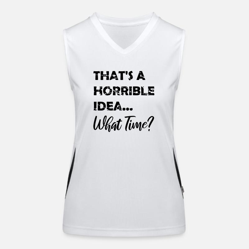 C’est une idée horrible Débardeur respirant contrasté Femme