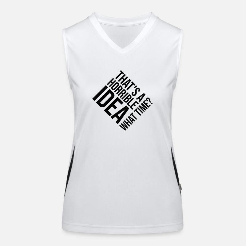 C’est une idée horrible Débardeur respirant contrasté Femme