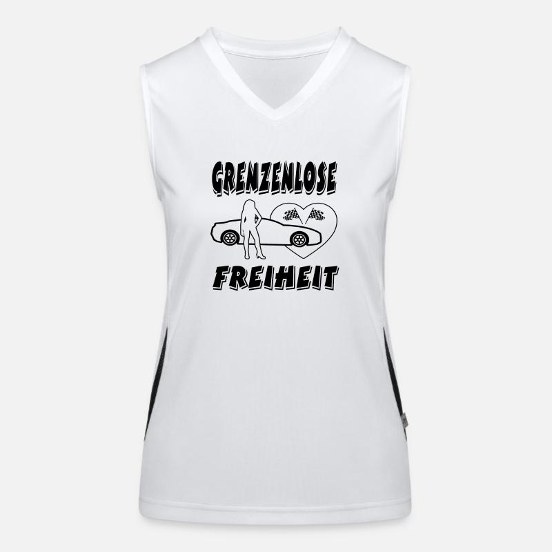 Auto Funktionelles Kontrast-Tank Top für Frauen