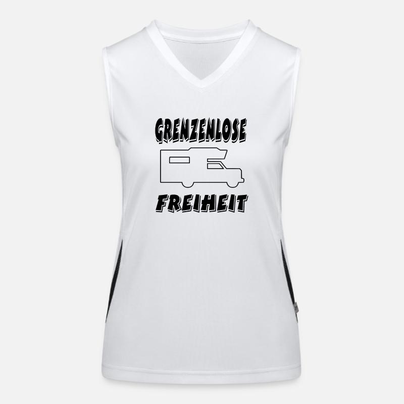 Camping Funktionelles Kontrast-Tank Top für Frauen