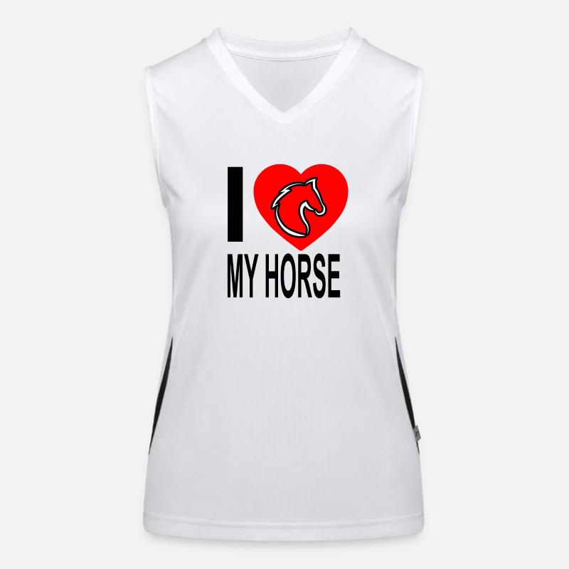 Cheval Débardeur respirant contrasté Femme