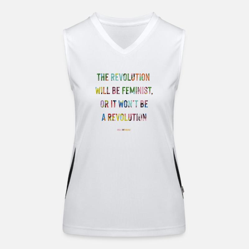 Die Revolution wird feministisch sein - Rosa Luxemburgo Funktionelles Kontrast-Tank Top für Frauen