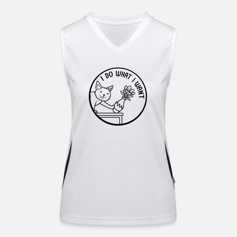 Faire ce que je veux Débardeur respirant contrasté Femme