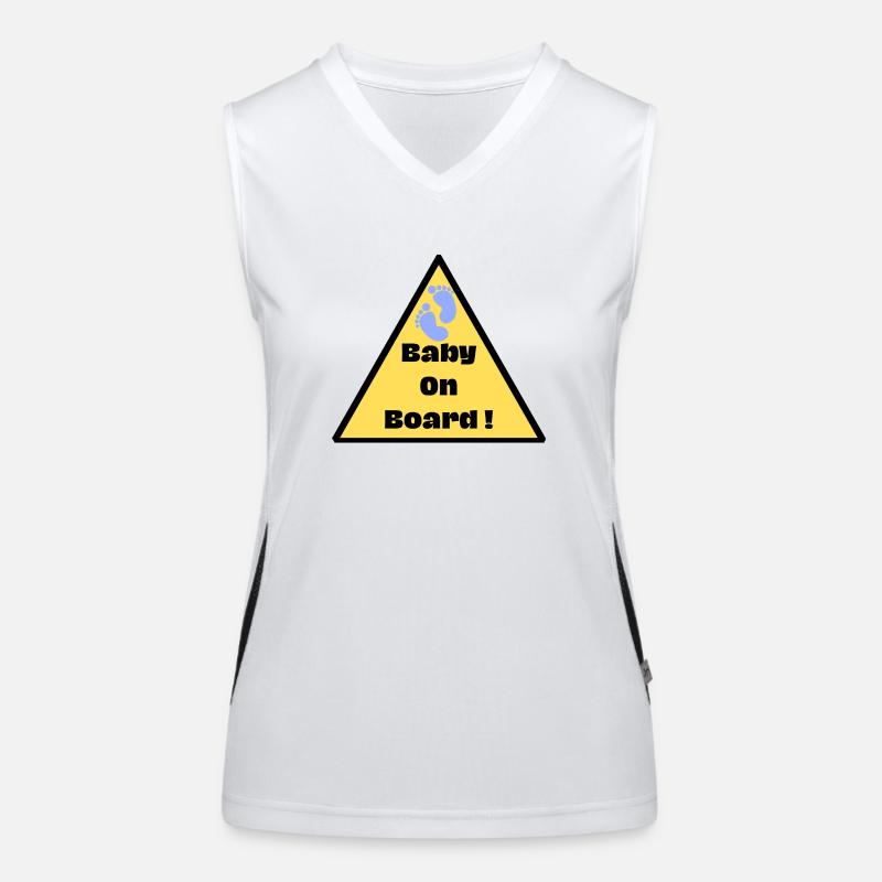 Baby on board Women's Functional Contrast Tank Top