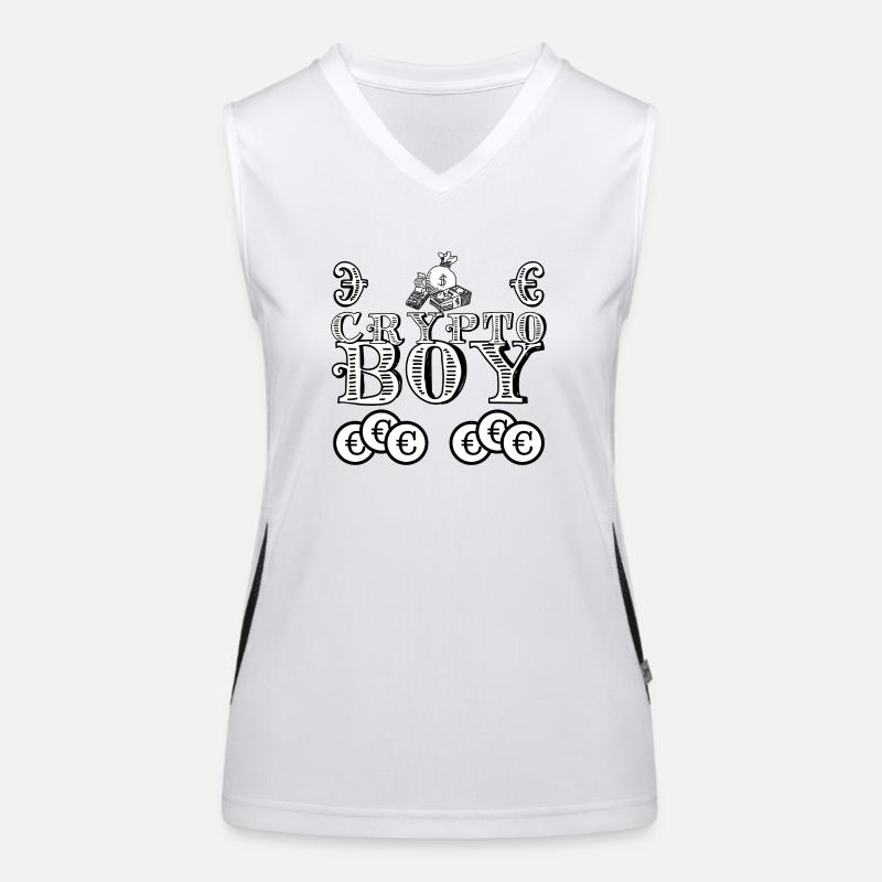 Crypto Boy Funktionelles Kontrast-Tank Top für Frauen