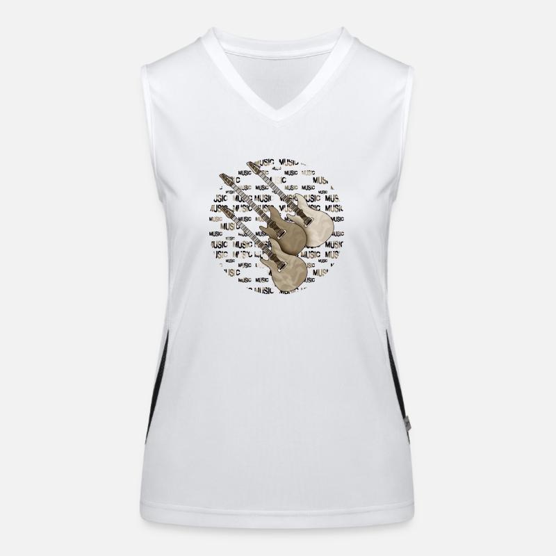 Gitarren Funktionelles Kontrast-Tank Top für Frauen