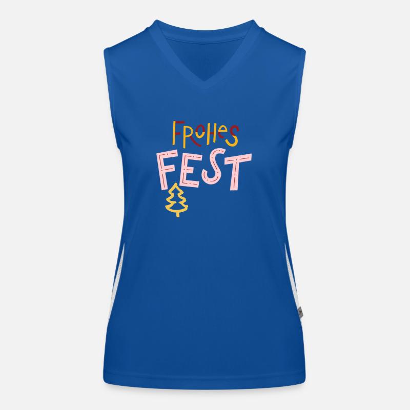 Frohes fest Funktionelles Kontrast-Tank Top für Frauen