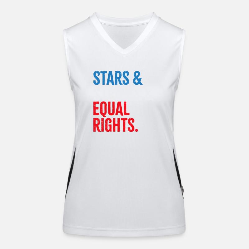Stars & Stripes & Equal Rights Women's Functional Contrast Tank Top