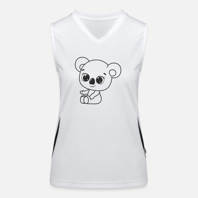 Süßer Panda Funktionelles Kontrast-Tank Top für Frauen