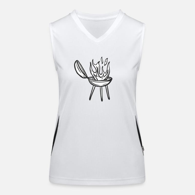 Grill Funktionelles Kontrast-Tank Top für Frauen