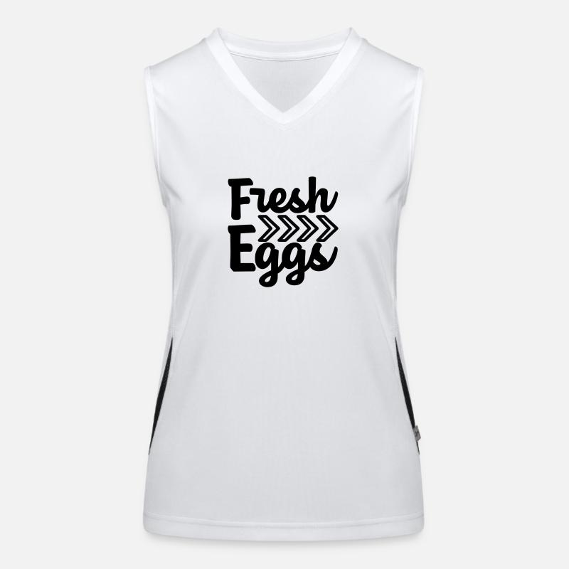 Fresh Eggs Funktionelles Kontrast-Tank Top für Frauen