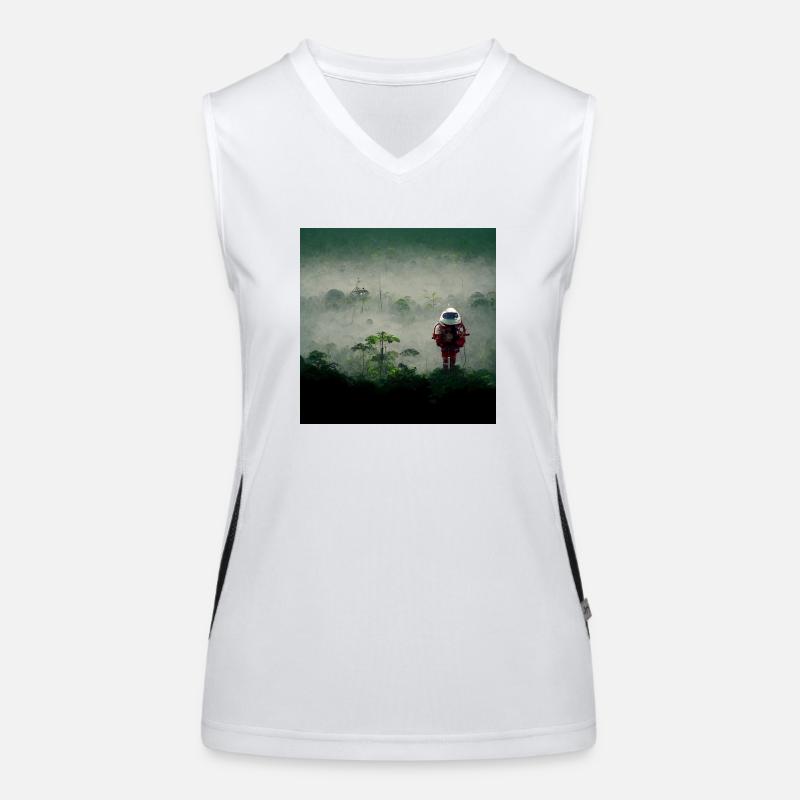 Lonely Voyager 001 Funktionelles Kontrast-Tank Top für Frauen