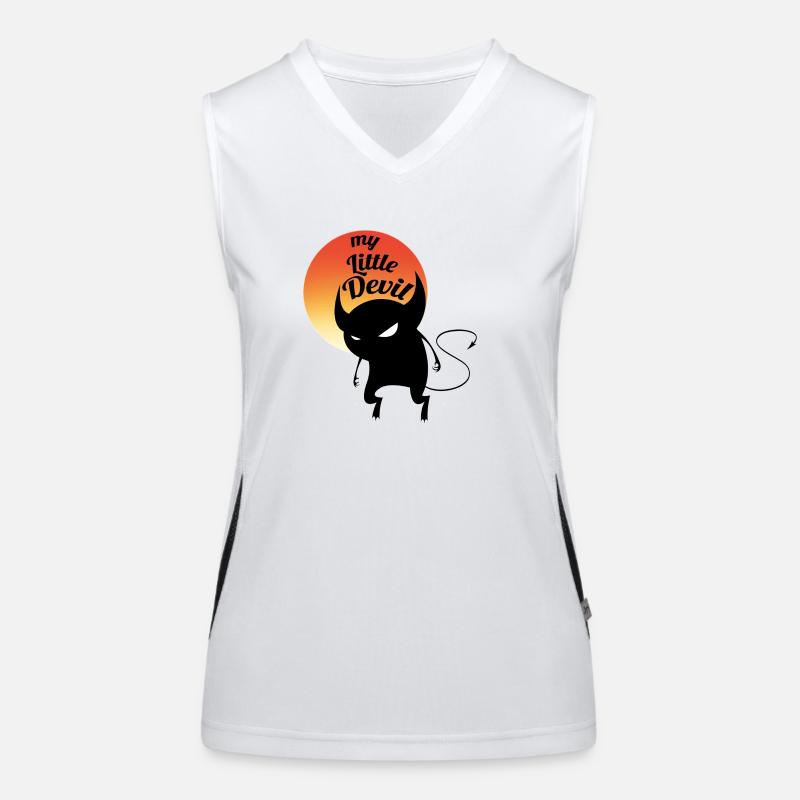 my little devil!! Women's Functional Contrast Tank Top