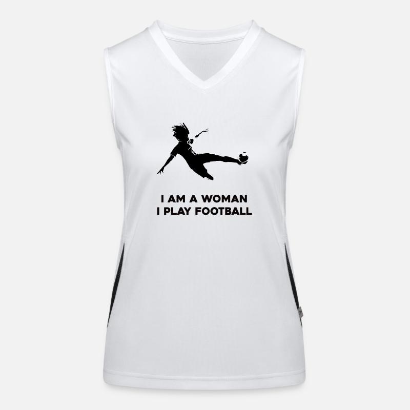 Frauenfußball Funktionelles Kontrast-Tank Top für Frauen