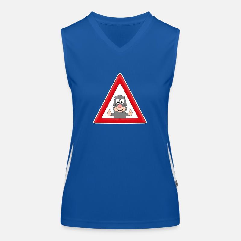 ACHTUNG MAULWURF - TIER - TIERISCH Funktionelles Kontrast-Tank Top für Frauen
