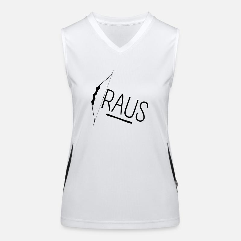 Bogen Raus Funktionelles Kontrast-Tank Top für Frauen