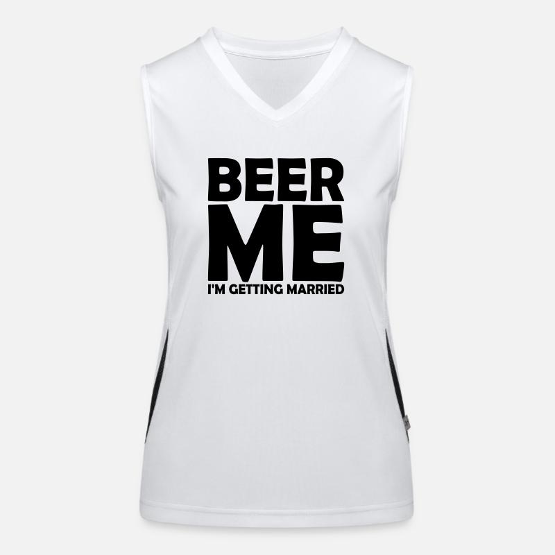 Beer Me Me marier Débardeur respirant contrasté Femme