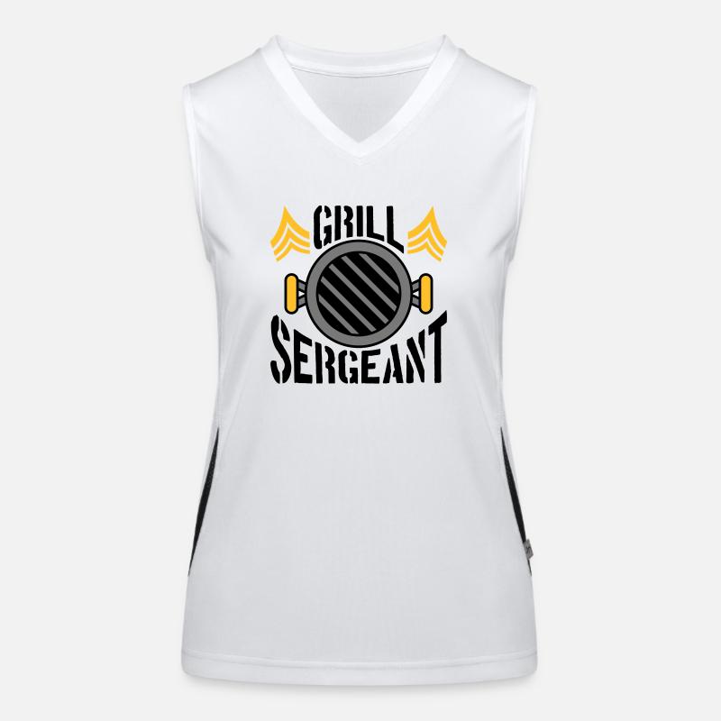 BBQ Grill Sergeant Grillparty Funktionelles Kontrast-Tank Top für Frauen