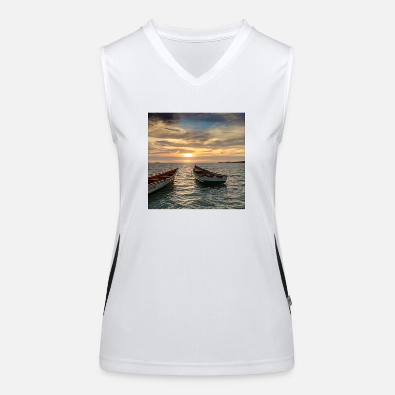 exotic sunset Women's Functional Contrast Tank Top