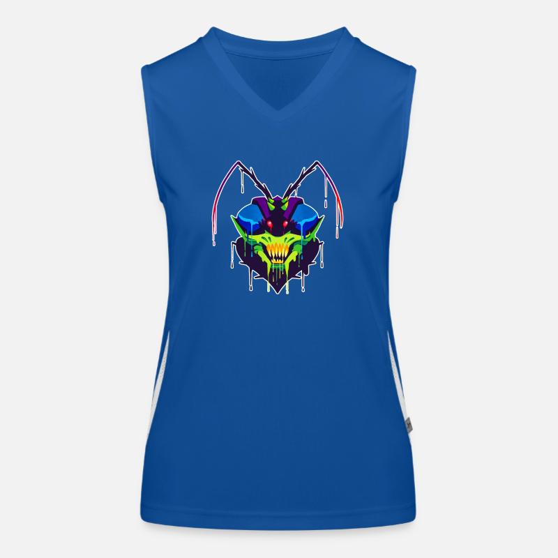 A Beautiful and Fun Thri Kreen Insect Design Women's Functional Contrast Tank Top
