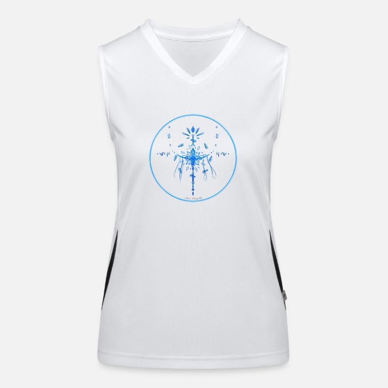 Mystique Collection ~ light blue ~ n°4 Women's Functional Contrast Tank Top