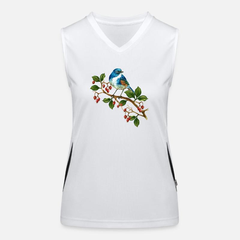 Bunter Vogel Funktionelles Kontrast-Tank Top für Frauen