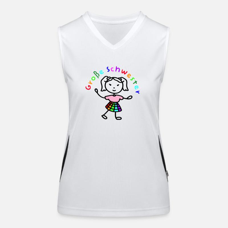 Ich bin eine große Schwester. Funktionelles Kontrast-Tank Top für Frauen