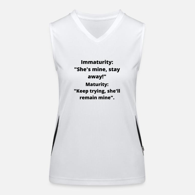 Funny sarcasm Women's Functional Contrast Tank Top
