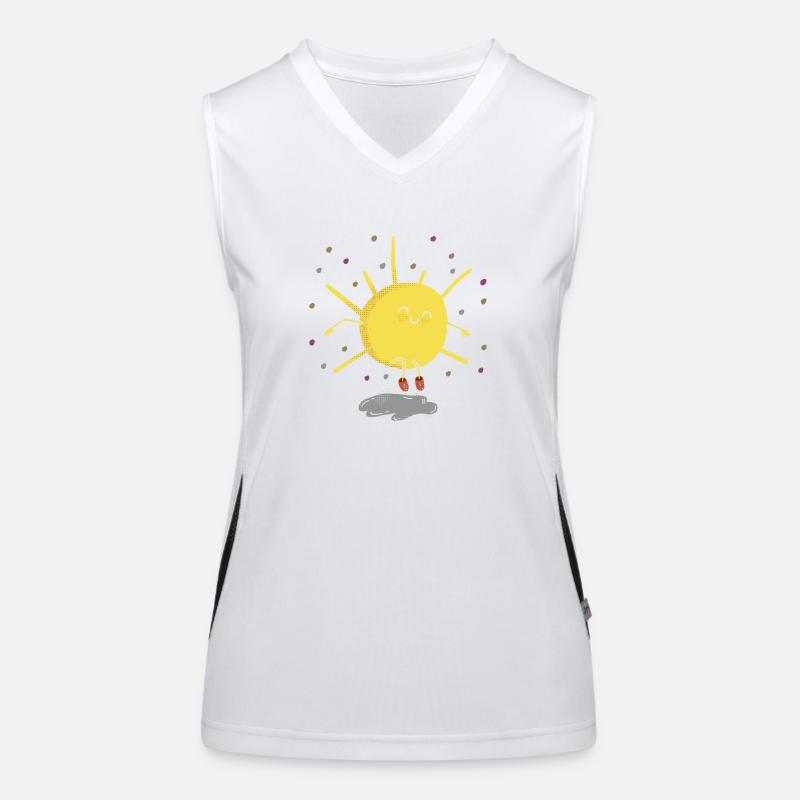 Sprung in den Herbst Funktionelles Kontrast-Tank Top für Frauen