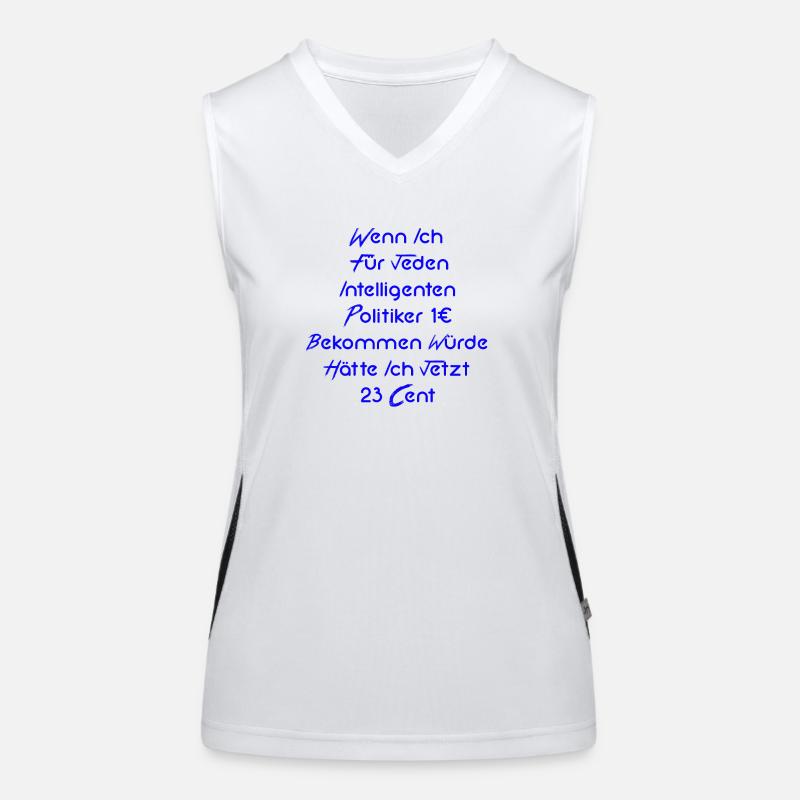 Politik Funktionelles Kontrast-Tank Top für Frauen