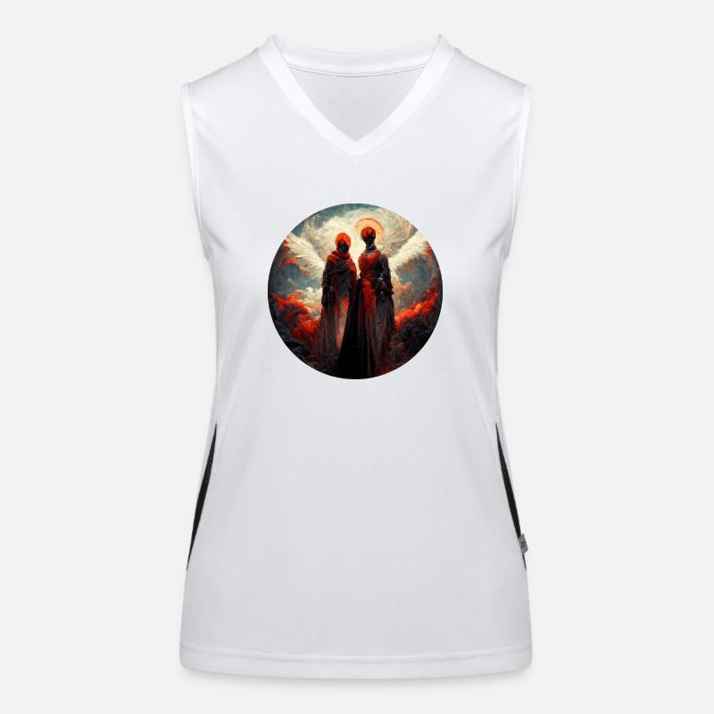 Gott und Himmel Funktionelles Kontrast-Tank Top für Frauen