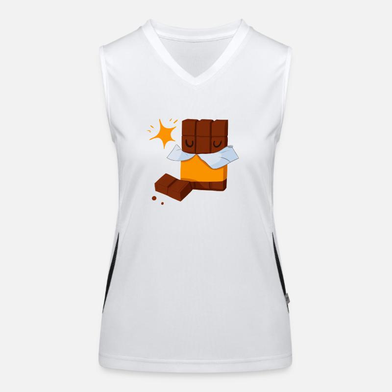 Tablette de chocolat dodo Débardeur respirant contrasté Femme