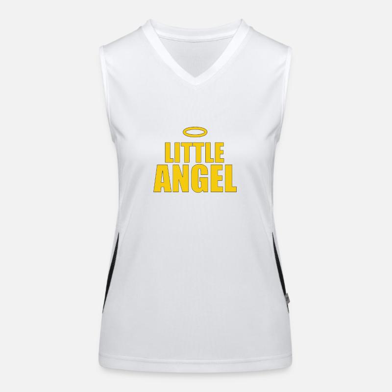ENGEL - HIMMEL - LITTLE ANGEL - GESCHENKE Funktionelles Kontrast-Tank Top für Frauen