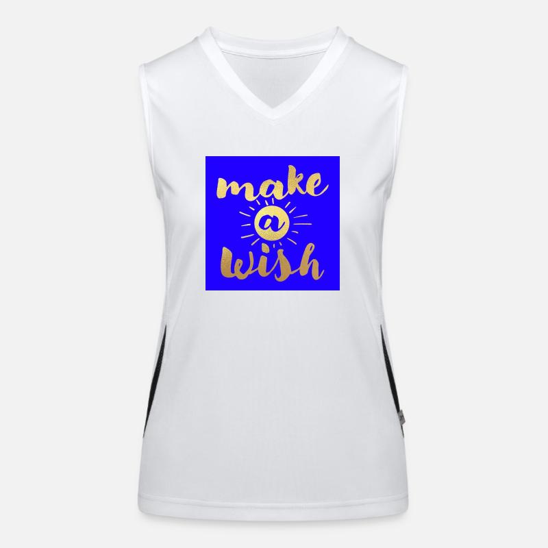 Make a wish /mach einen Wunsch Funktionelles Kontrast-Tank Top für Frauen