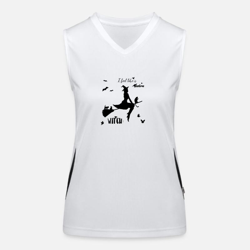 Ich fühle mich wie eine moderne Hexe. Funktionelles Kontrast-Tank Top für Frauen