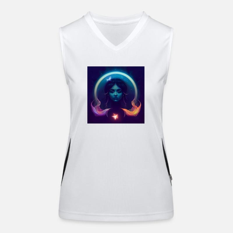 Magical Aquarius Funktionelles Kontrast-Tank Top für Frauen