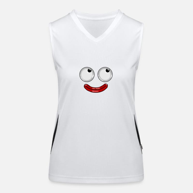 comic Augen Funktionelles Kontrast-Tank Top für Frauen
