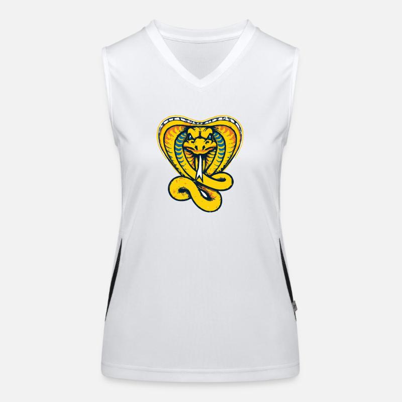 King Cobra Snake / Cobra Women's Functional Contrast Tank Top