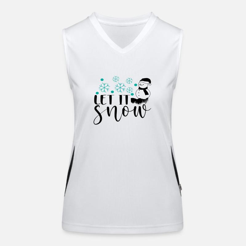 Let It Snow Funktionelles Kontrast-Tank Top für Frauen