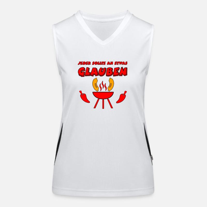 Grillen Funktionelles Kontrast-Tank Top für Frauen