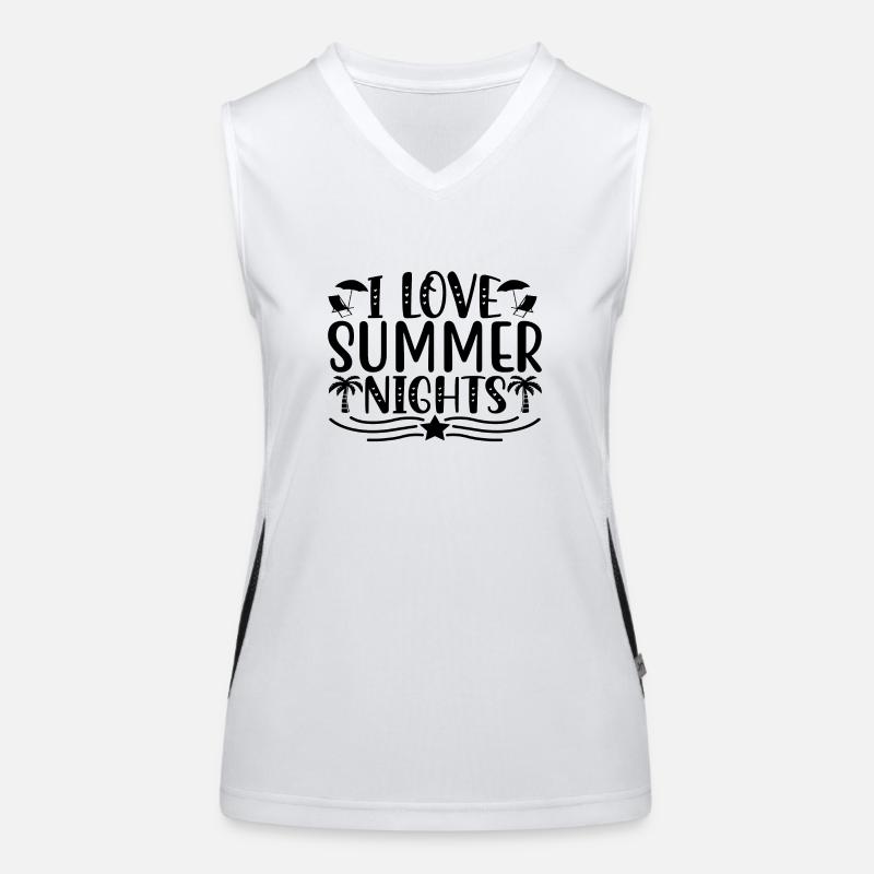 J’adore les nuits d’été Débardeur respirant contrasté Femme