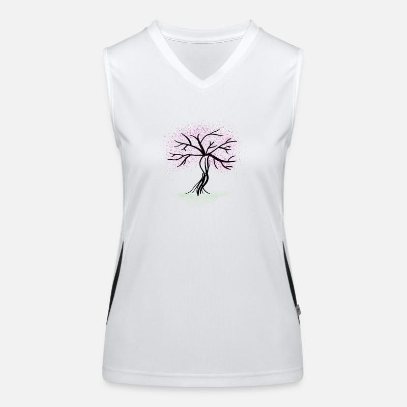 Autumn Tree Women's Functional Contrast Tank Top
