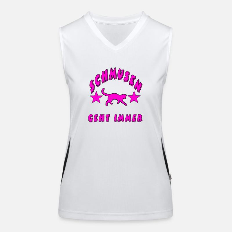 Katze Funktionelles Kontrast-Tank Top für Frauen
