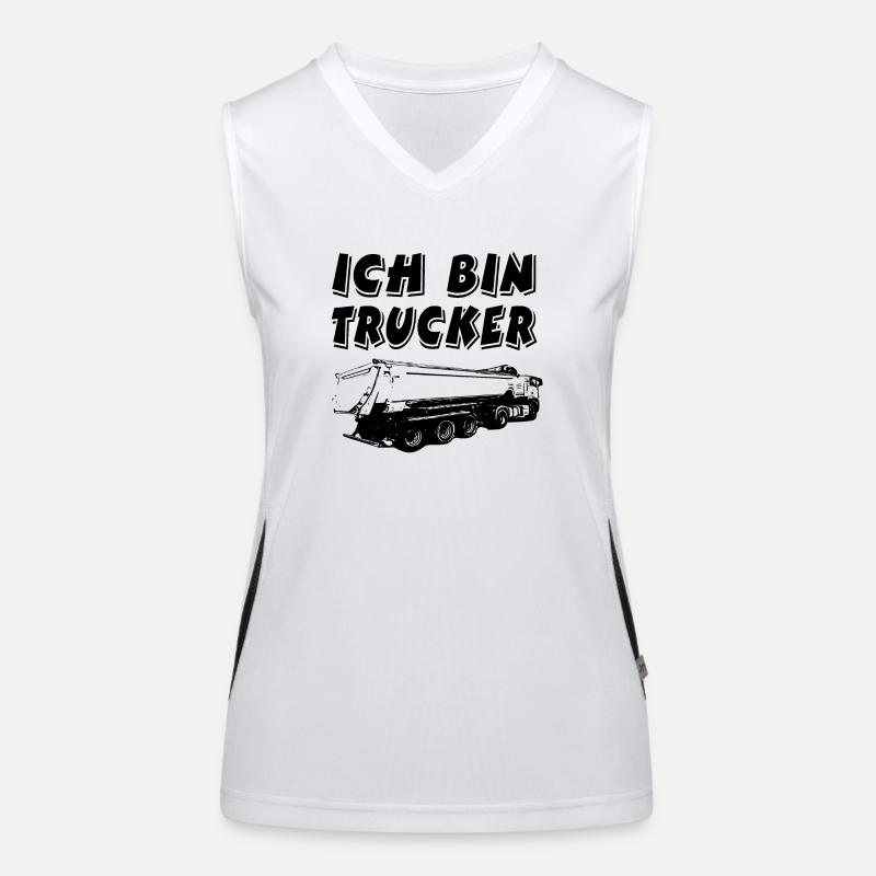 Trucker Funktionelles Kontrast-Tank Top für Frauen