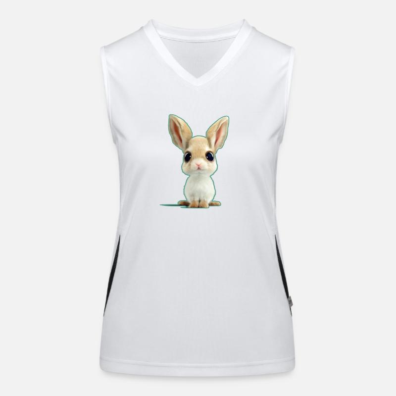 extremely sweet rabbit Women's Functional Contrast Tank Top