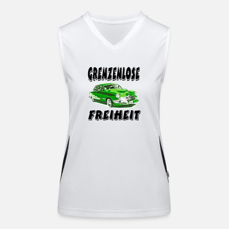 Auto Funktionelles Kontrast-Tank Top für Frauen