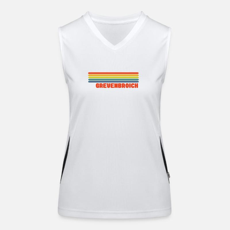 Grevenbroich Regenbogen Mode Funktionelles Kontrast-Tank Top für Frauen